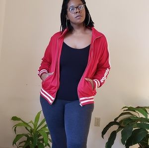 Rue21 Red Zip-Up Sweatshirt